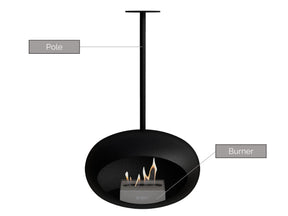 Black Sky Hanging Fire Pit